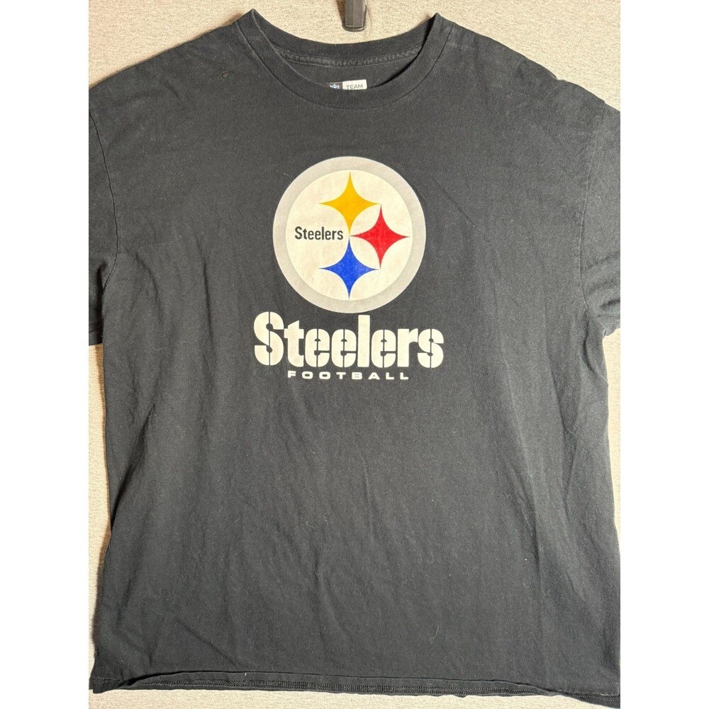 Pittsburgh Steelers NFL Football T-Shirt Mens XL Black Tee NFL Brand